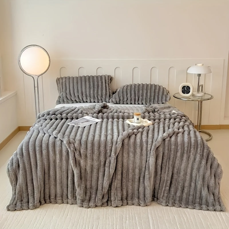 VeluLuxe – Kuscheldecke aus Kunst-Kaninchenfell