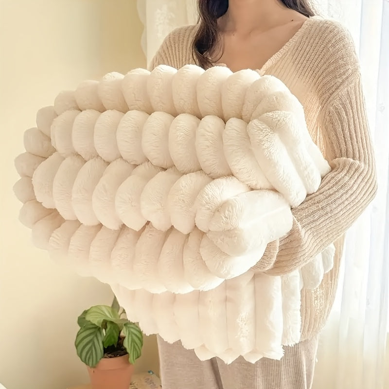 VeluLuxe – Kuscheldecke aus Kunst-Kaninchenfell