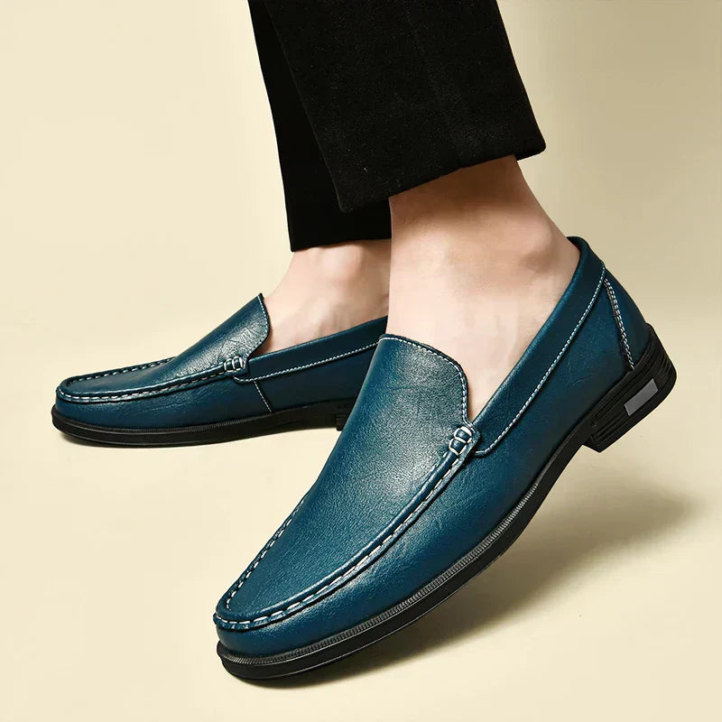 Tim™ – Glänzende Leder-Loafer