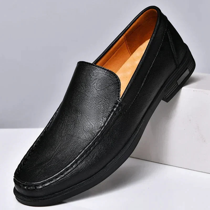 Tim™ – Glänzende Leder-Loafer