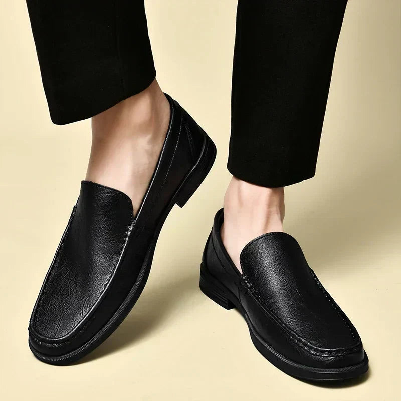 Tim™ – Glänzende Leder-Loafer