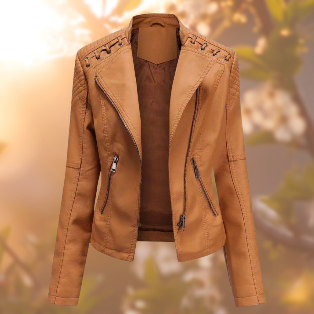 Chris™ Die elegante vegane Lederjacke