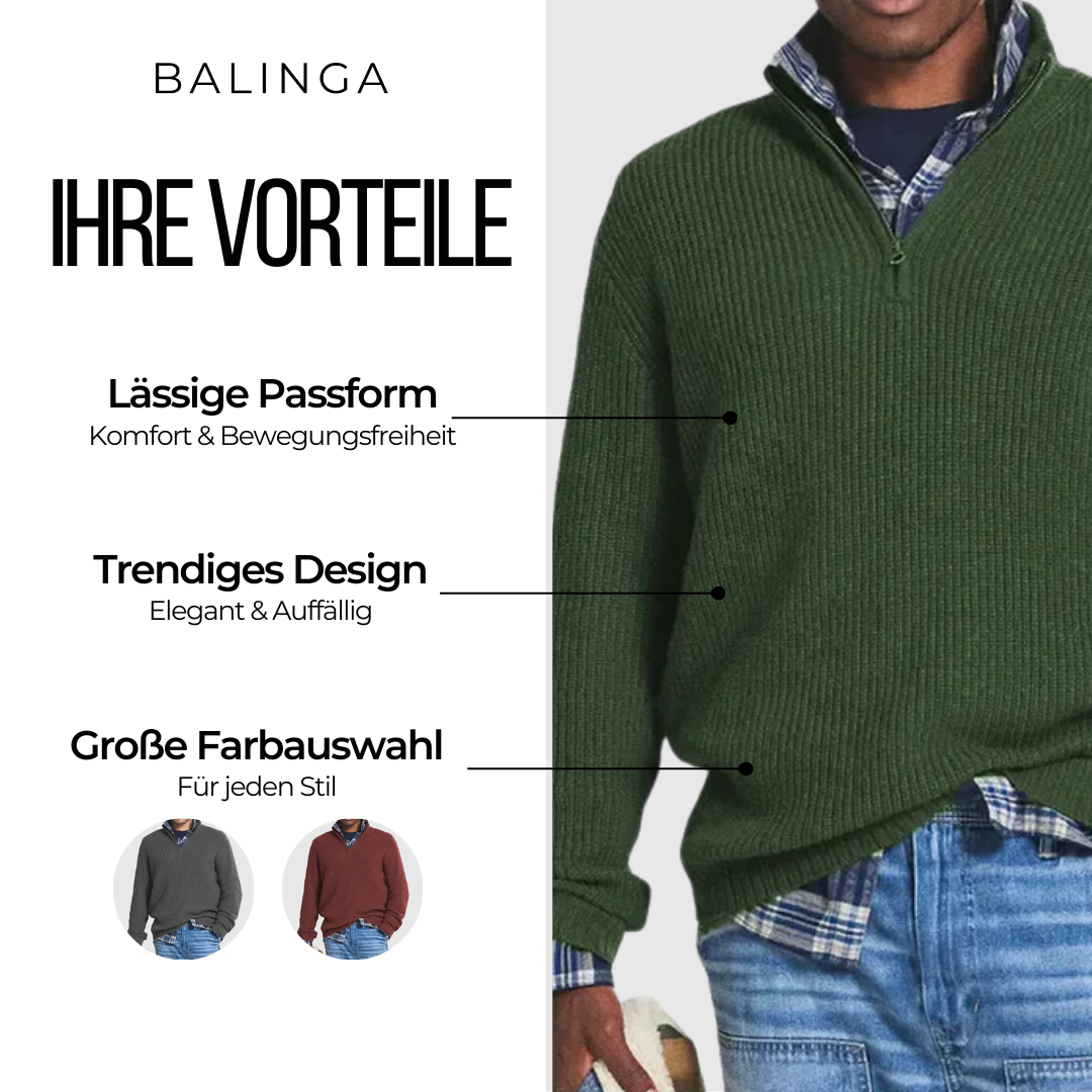 Chris™ - Der Stilvolle Zip-Pullover für Herren