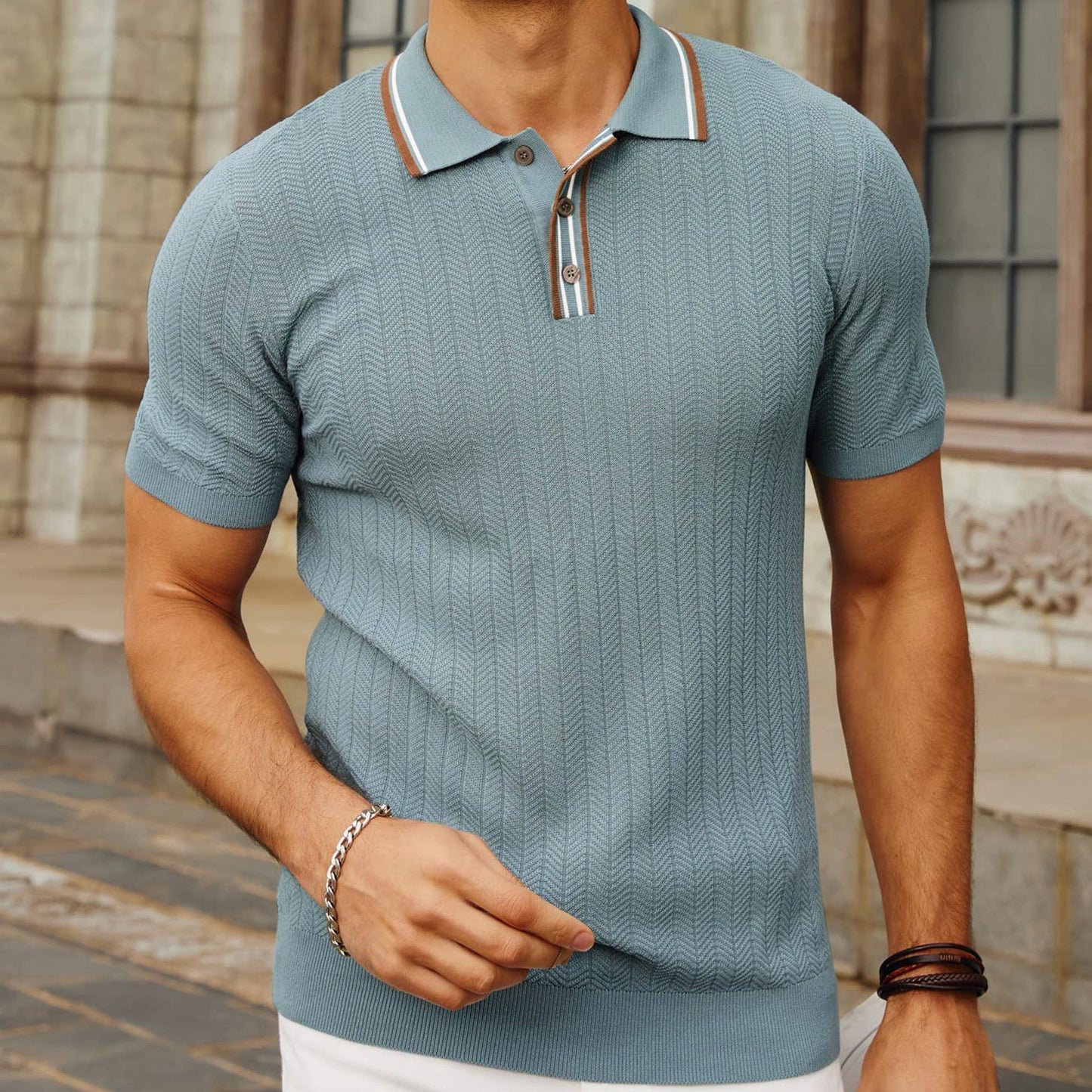 Leon™ – Hochwertiges gestricktes Poloshirt