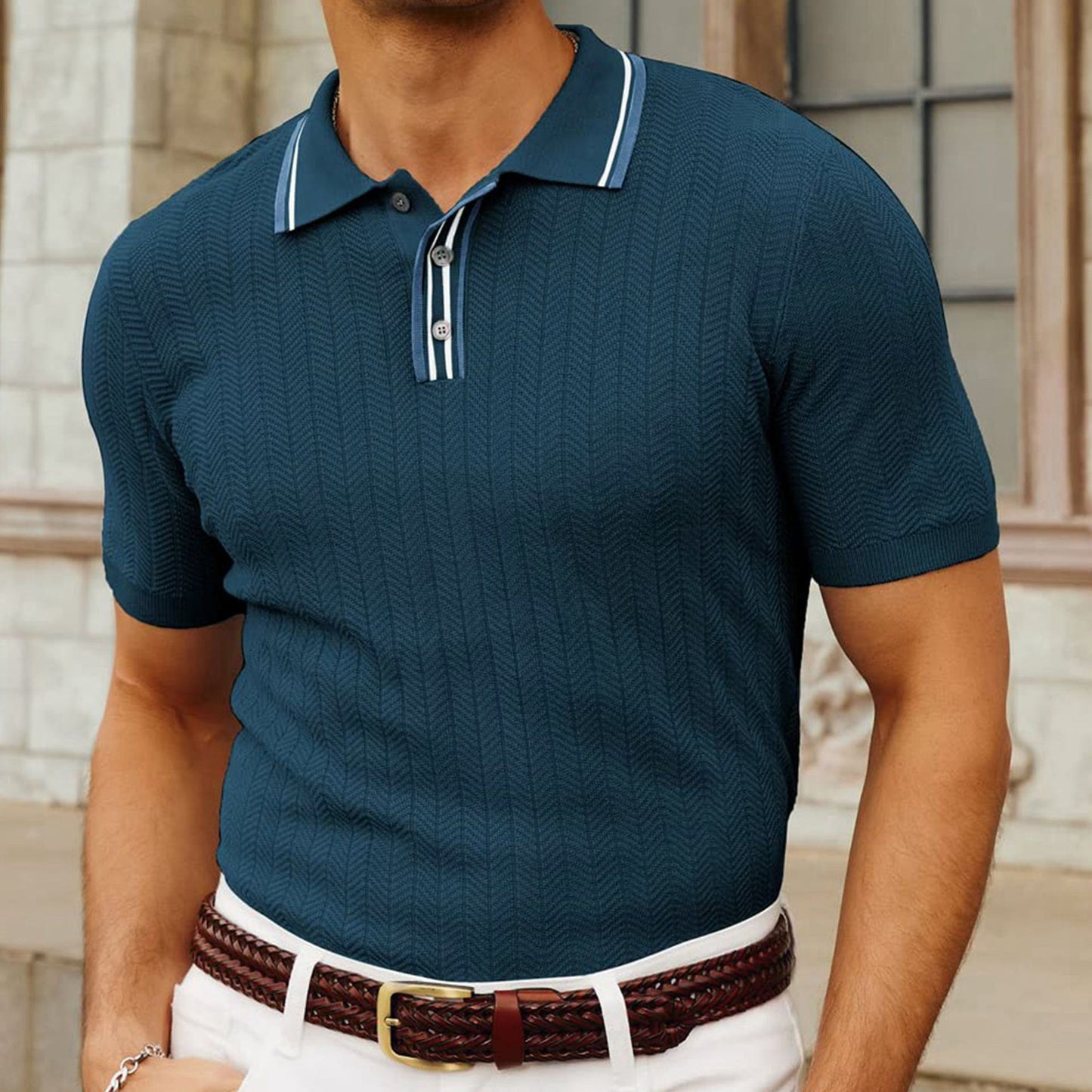 Leon™ – Hochwertiges gestricktes Poloshirt