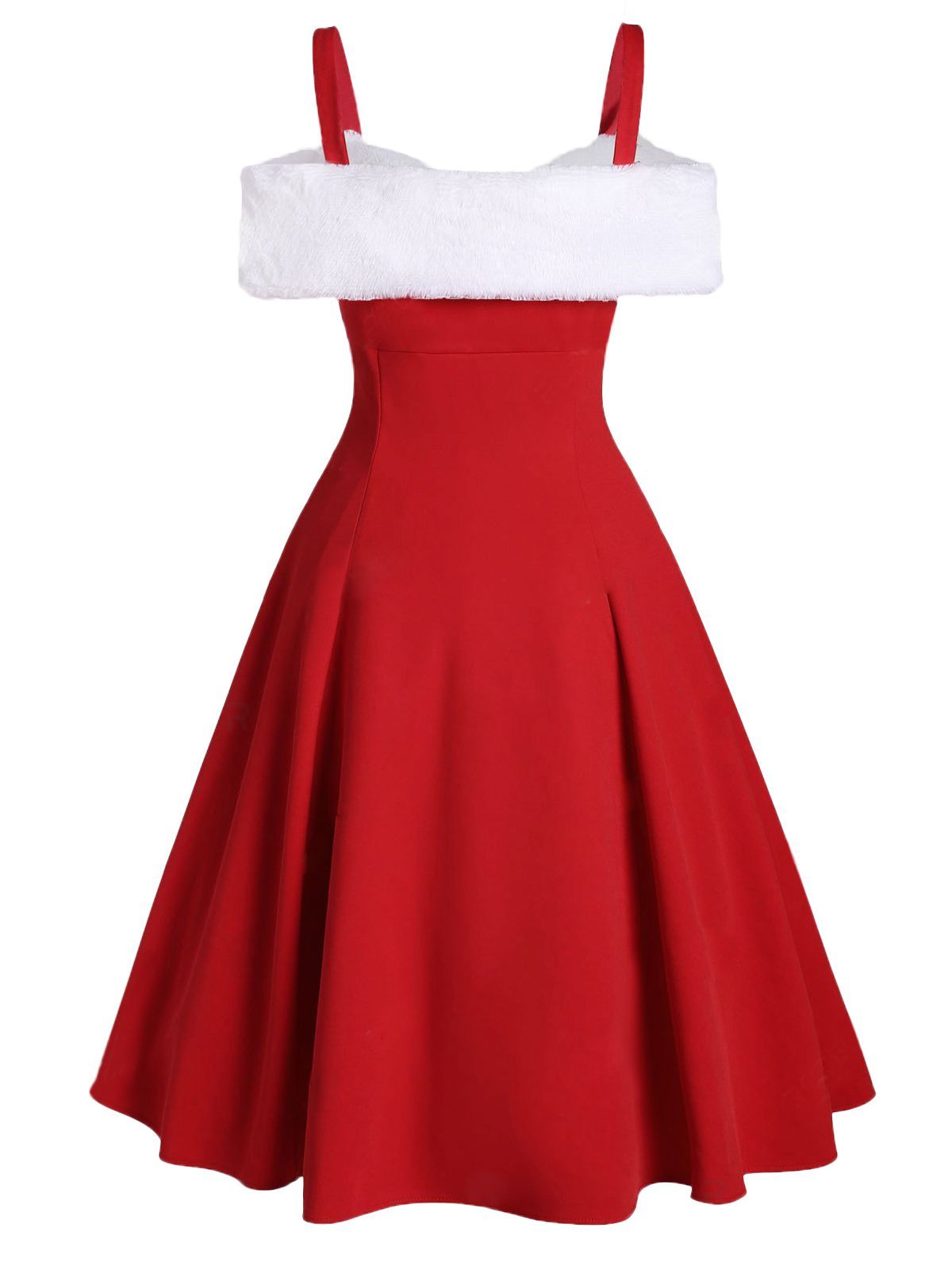 1950ER Weihnachtskleid SPAGHETTI BOW VINTAGE SWING KLEID