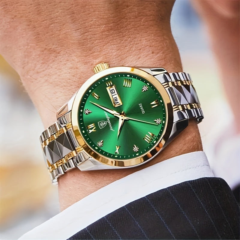 PDG Emerald Prestige – Luxuriöse Edelstahl-Herrenuhr