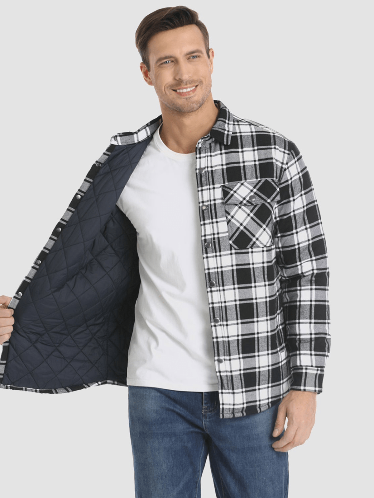 Ben™ - Gestreifte Flanelljacke